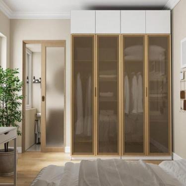 Imagem de Guarda-roupa Modulado 4 Peças 8 Portas Jade CabeCasa MadeiraOriginals 