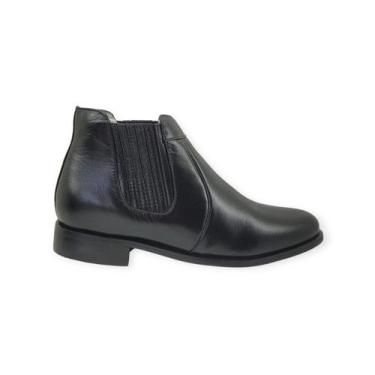 Imagem de Bota Capelli Boots em Couro Confort Costurada Ref. 700, 38, Preto