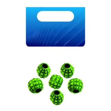 Imagem de Miçanga Para Pesca Luminosa Abacaxi Cor Verde - Jr Pesca, Verde