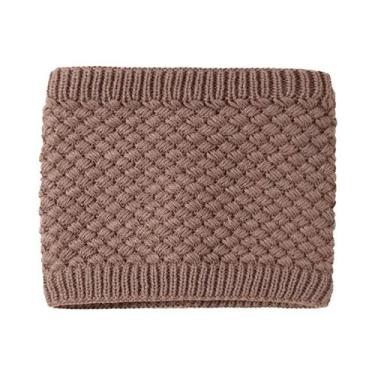 Imagem de Cachecol De Inverno Para Meninas, Com Gola Alta, Proteção Contra O Fri