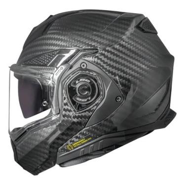 Imagem de Capacete LS2 Escamoteável FF901 Advant X Carbon Solid Matte, Preto Fos