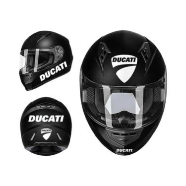 Imagem de Kit de decalque adesivo para capacete Ducati de corrida de motocicleta