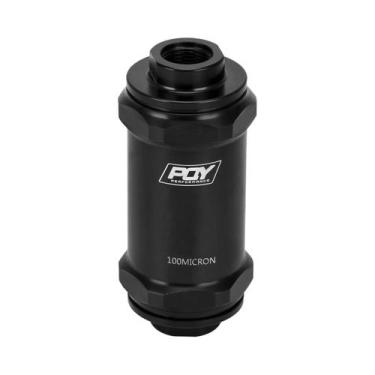 Imagem de Filtro De Combustível Ajustável Billet AN6 AN8 AN10 10 Microns 100 Mic