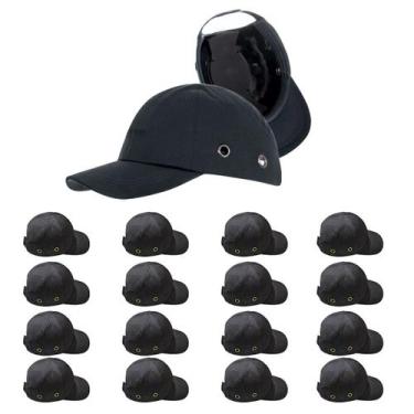Imagem de Bone com Capacete EPI Kit 16 Uni Obra Seguranca do Trabalho Casquete C