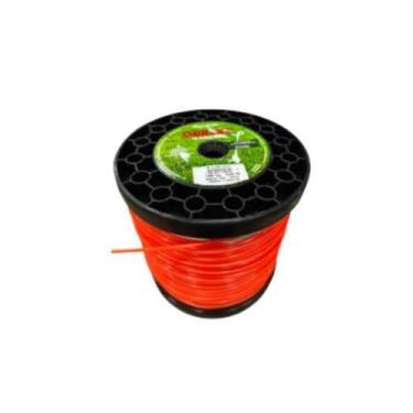 Imagem de Fio Nylon Roçadeira 3,0 Mm 2 Kg Redondo Laranja - Grilon Garden - 240 