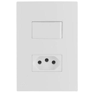 Imagem de INT.PARALELO+TOMADA2P+T10A 250V+SUPORTE+PLACA