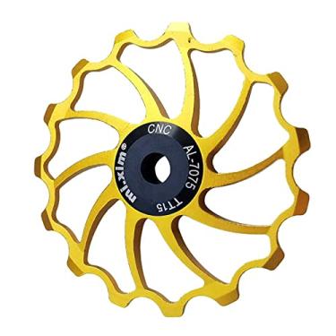 Imagem de YIJU Polia de desviador traseiro de MTB, Rolamento de cerâmica Jockey Wheel Polia de desviador traseiro de de , dourado