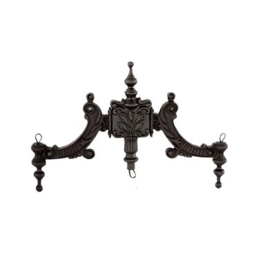 Imagem de Complemento Suporte Poste E Luminária Ferro Fundido 44X90Cm