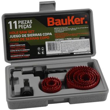 Imagem de Jogo de Serra Copo com 11 Peças Bauker