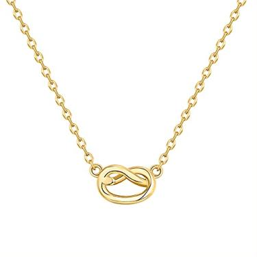 Imagem de Colar PAVOI 14K banhado a ouro infinito | Presentes de damas de honra | Colares de ouro para mulheres