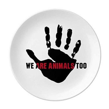 Imagem de We Are Animals Too Protect Prato de Terra, Decorativo, Salvador de Porcelana, Prato de Jantar