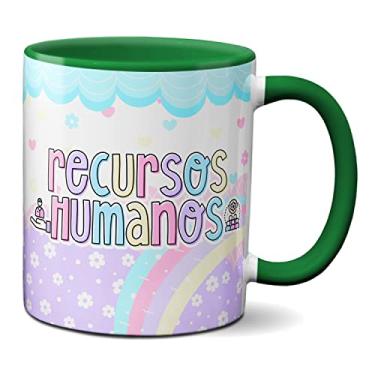Imagem de Caneca Recursos Humanos Presente Criativo Profissional RH (Verde)