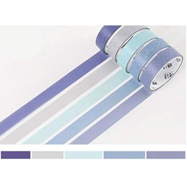 Imagem de Washi Tape - Kit com 5 unidades, Cor City, 3 metros cada, 1cm de espessura