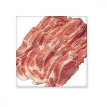 Imagem de Rolo de bife com textura de alimentos de carne crua azulejo de cerâmica brilhante decalque de pedra adornada de tijolos esmaltados