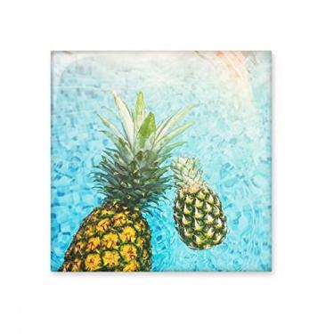 Imagem de Imagem de abacaxi frutas vermelhas azul água cerâmica decalque brilhante pedra adornada tijolo vitrificado
