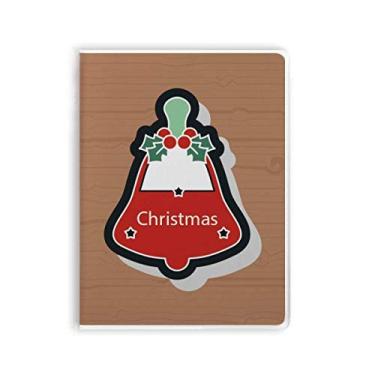 Imagem de Caderno de Natal com estampa de desenho animado de Natal e capa de goma Diário