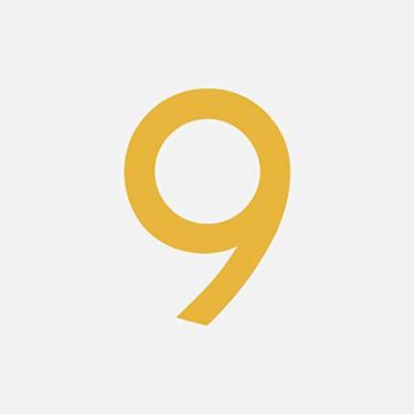 Imagem de Placa de casa flutuante 3D de 6,96 cm, número 0-9 letra A-Z e símbolo de traço, placa de cobre puro, alfabeto digital para casa ao ar livre, quarto de hotel, dourado, antiferrugem, durável