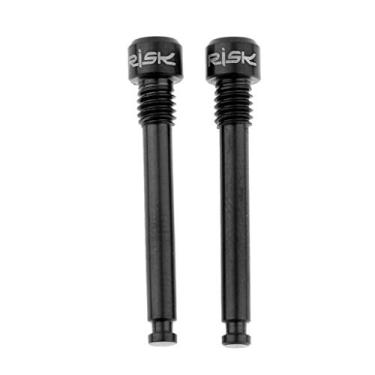Imagem de SM SunniMix 2 peças parafuso M4 ultraleve TC4 parafuso de liga de titânio rosqueado parafuso de freio a disco hidráulico parafusos fixos - preto, M4 x 30 mm