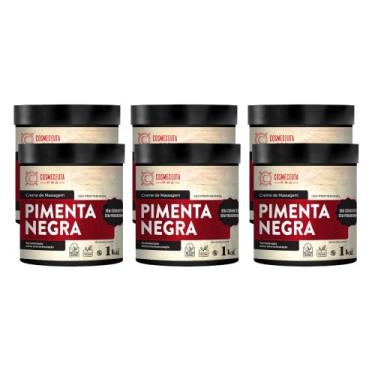 Imagem de Creme de Massagem Profissional COSMECEUTA Pimenta Negra 1Kg 6un