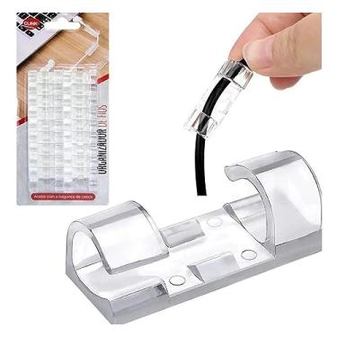 Imagem de 16 organizador de fio cabo armazenamento adesivo Cor Sortida Branco ou Transparente