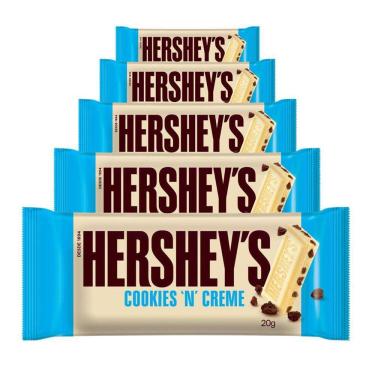 Imagem de Chocolate Hersheys Cookies N Creme, 5 Barras 20g