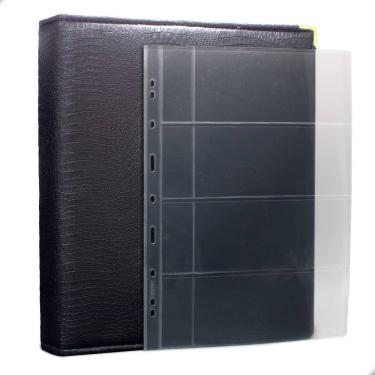 Imagem de Álbum Fichário 50 Folhas Cédulas 4 Espaços Aba 32x24 Cobra Fosco GF