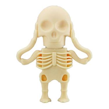 Imagem de 8 GB Esqueleto Bege Modelo Pen Drive PenDrive USB Flash Drive USB Memory Stick USB Flash Disk USB Stick Flash Card Thumb Drive