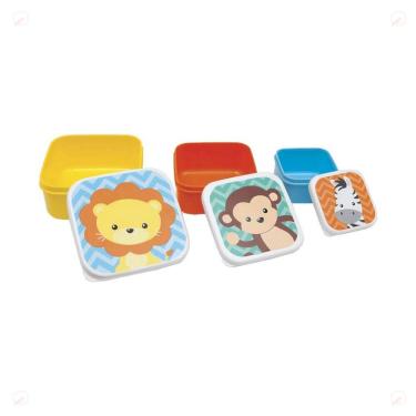 Imagem de Potinhos Bebê P/ Lanche Lancheira Potes Congelar Papinha