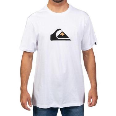 Imagem de Camiseta Quiksilver Comp Logo Masculina Branco