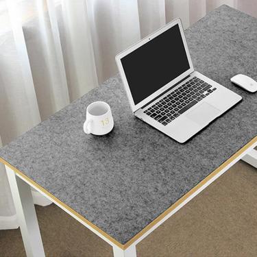 Imagem de Computador de escritório tapete de mesa grande 80x40/120x60cm mesa teclado mouse pad de feltro de lã