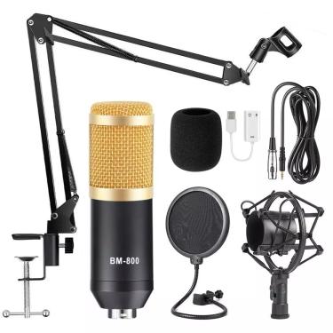 Imagem de BM-800 Microfone Condensador  Karaoke Studio  Live Streaming  KTV Mic para Rádio  Braodcasting