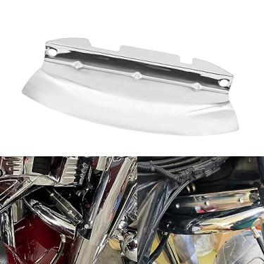 Imagem de HDBUBALUS Defletor de vento de árvore tripla cromado, adequado para Harley Touring Electra Glide Road Glide Road King Street Glide 2014 2015 2016 2017 2018 2019