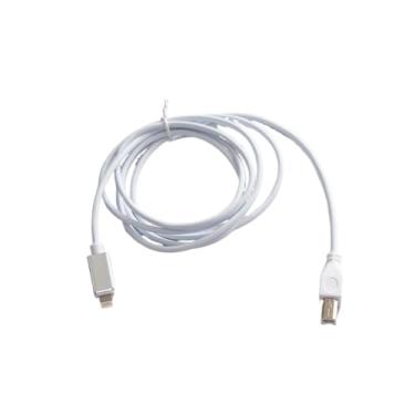 Imagem de 1m 8Pin Adapter To USB Type B Adapter OTG Cable Male To Male Fit Compatible 1Phone 1Pad To Electronic Musical Instrument A-dio Interface (Size : 1m)