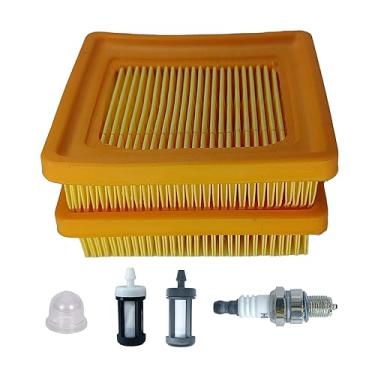 Imagem de Kit de substituição de filtro de ar 4180 141 0300 para Stihl 4180-141-0300 41801410300 compatível com STHIL KM91R KM131 FS89 FS91 FS91R FS111 FS131 FS311 FCC. Aparador de cordas 96 Elemento de limpeza