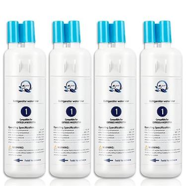 Imagem de Filtro de água de geladeira compatível com W10295370A, EDR1RXD1, filtro 1, W10295370, P4RFWB, P8RFWB2L, 46-9930, 46-9081 filtro de água de geladeira pacote com 4