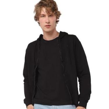 Imagem de Moletom Ellus Masculino Hoodie Basico Easa Ziper Preto-Masculino