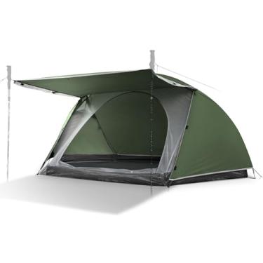 Imagem de Barraca para 1 pessoa para acampamento, mochila com fácil configuração, barraca de acampamento de 3 a 4 estações, barraca leve ao ar livre para caminhadas, caça na montanha