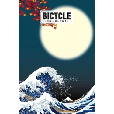 Imagem de Bicycle Log Journal: Cycling Logbook Sea Waves Cover, Bike Riding, Bicycle Lovers, Log Book to keep track of daily Biking Training | 120 Pages, Size 6" x 9" | by Jens Weise