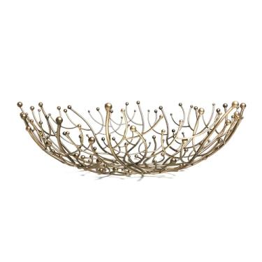 Imagem de Fruteira Esfera Dourada em Ferro