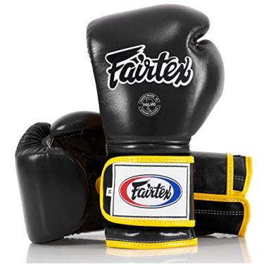 Imagem de Fairtex BGV9 Muay Thai para boxeadores e treinadores profissionais | Luva estilo mexicano para rebatedores duros | Luvas de MMA para artes marciais | Luvas de boxe leves e absorventes de choque de