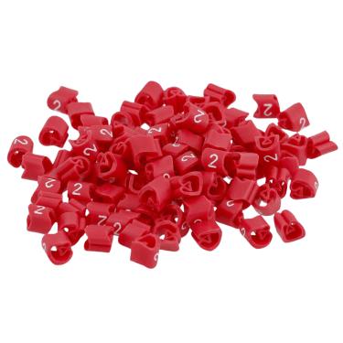 Imagem de Anilha MHG2/5 2,0-5,0mm Vermelho N° 2 Cod. 516-90660 - Hellermann