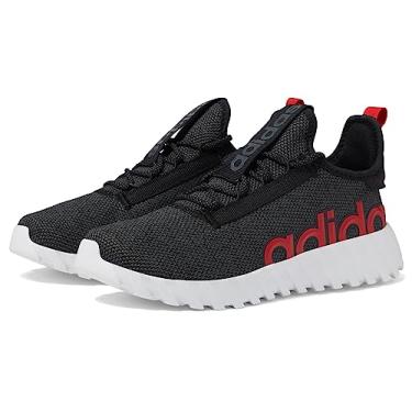 Imagem de adidas Tênis infantil unissex Kaptir 3.0, Preto/branco/preto, 5 Big Kid
