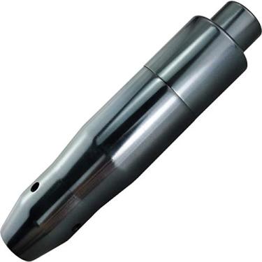 Imagem de Lunsom Alavanca de mudança automática de metal para carro com botão de pressão alavanca de câmbio de liga de alumínio alavanca de câmbio cabeça de engrenagem longa se encaixa na maioria dos veículos de transmissão automática (titânio)