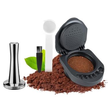 Imagem de FOVNOT Adaptador de cápsula reutilizável para Dolce Gusto, adaptador conversor de cápsula de café, recarregável, adaptador de cápsula de café com adulteração de 41 mm compatível com Piccolo XS/EDG 305