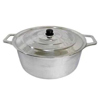 Imagem de Panela Caçarola Alumínio Fundido Batido Alça Inteiriça 50 cm - 36 Litros - Jalice Alumí...