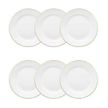 Imagem de Conjunto de Pratos de Sobremesa 06 Peças Flamingo Sofia Oxford