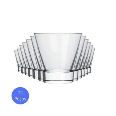 Imagem de Jogo Copos de Vidro 12 Unidades Grosso Robusto 350ml Ilhabela Rocks Caipirinha Drinks Whisky Nadir