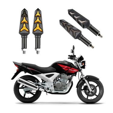 Imagem de KIT 4 Seta Sequencial Pisca de Led Universal Estrela Modelo P09S Moto 