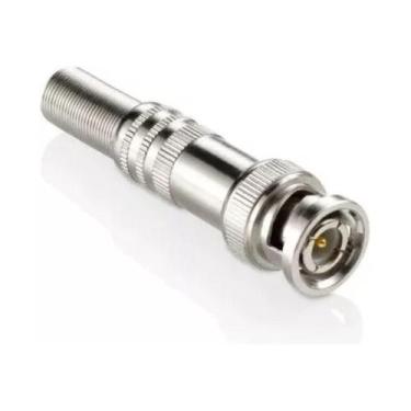 Imagem de Conector Bnc Macho Com Mola P/Cabo 4Mm Cftv, S30Pb, Aço Inox - Dts Sup