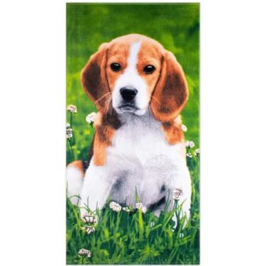 Imagem de Toalha Praia Aveludada 76x152cm lovely beagle - Bouton